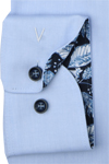 Produktbild f�r 'MARVELIS Super Slim Fit Hemd Langarm New Kent Kragen Chambray hellblau'