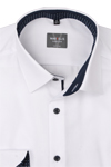Produktbild f�r 'MARVELIS Super Slim Hemd Langarm New Kent Kragen Struktur wei�'