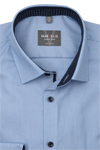 Produktbild f�r 'MARVELIS Super Slim Hemd Langarm New Kent Kragen Struktur hellblau'