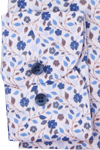 Produktbild f�r 'MARVELIS Modern Fit Hemd Langarm Doppelkragen Blumenmuster blau'