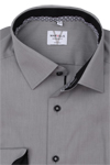 Produktbild f�r 'MARVELIS Modern Fit Hemd Langarm Doppelkragen Chambray grau'