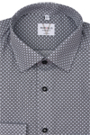 Produktbild f�r 'MARVELIS Modern Fit Hemd Langarm New Kent Kragen Muster schwarz'