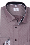 Produktbild f�r 'MARVELIS Modern Fit Hemd Langarm New Kent Kragen Muster rot'