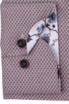 Produktbild f�r 'MARVELIS Modern Fit Hemd Langarm New Kent Kragen Muster rot'