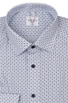 Produktbild fr 'MARVELIS Modern Fit Hemd extra langer Arm New Kent Kragen Muster wei'