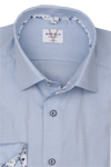 Produktbild fr 'MARVELIS Modern Fit Hemd Langarm New Kent Kragen Struktur hellblau'