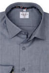 Produktbild fr 'MARVELIS Modern Fit Hemd Langarm New Kent Kragen Struktur nachtblau'