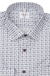 Produktbild f�r 'MARVELIS Modern Fit Hemd Langarm New Kent Kragen Popeline Muster blau'