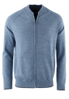 Produktbild fr 'MARVELIS Casual Strickjacke Langarm Reiverschluss rauchblau'