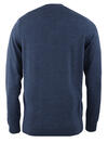 Produktbild fr 'MARVELIS Pullover Langarm V-Ausschnitt aus Merino Wolle mittelblau'