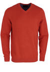 Produktbild fr 'MARVELIS Strick Pullover Langarm V-Ausschnitt dunkelrot'