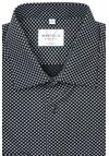 Produktbild fr 'MARVELIS Modern Fit Hemd Langarm New Kent Kragen Muster schwarz'
