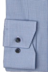Produktbild fr 'MARVELIS Modern Fit Hemd Langarm New Kent Kragen Karo mittelblau'