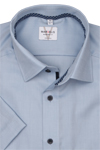 Produktbild fr 'MARVELIS Modern Fit Hemd Halbarm New Kent Kragen Struktur hellblau'