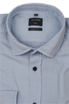 Produktbild fr 'OLYMP Casual regular fit Hemd Langarm New Kent Kragen Garment Dyed hellblau'