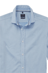 Produktbild fr 'OLYMP Casual regular fit Hemd Langarm New Kent Kragen Struktur hellblau'