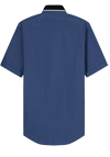 Produktbild f�r 'OLYMP Casual Hemd Halbarm Polokragen Oxford dunkelblau'