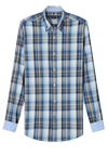 Produktbild f�r 'OLYMP Casual Hemd Langarm Button Down Kragen Karo dunkelblau'