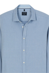 Produktbild f�r 'OLYMP Casual Hemd Langarm New Kent Kragen Struktur hellblau'
