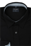 Produktbild f�r 'OLYMP Casual Hemd Langarm New Kent Kragen Struktur schwarz'