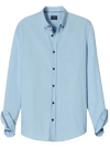 Produktbild f�r 'OLYMP Casual Hemd Langarm Button Down Kragen Mountain Twill hellblau'