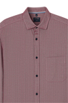 Produktbild f�r 'OLYMP Casual Hemd Langarm New Kent Kragen Fischgrat weinrot'