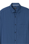Produktbild f�r 'OLYMP Casual Hemd Langarm New Kent Kragen Fischgrat dunkelblau'