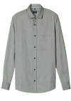 Produktbild f�r 'OLYMP Casual Hemd Langarm New Kent Kragen Fischgrat dunkelgr�n'
