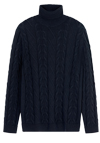 Produktbild f�r 'OLYMP Rollkragenpullover Langarm Struktur Strick nachtblau'