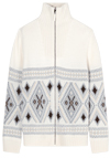 Produktbild f�r 'OLYMP Strickjacke Langarm Rei�verschluss Muster wei�'