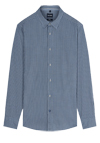 Produktbild f�r 'OLYMP Casual Hemd Langarm New Kent Kragen Muster blau'