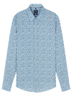 Produktbild f�r 'OLYMP Casual Hemd Langarm New Kent Kragen Muster hellblau'