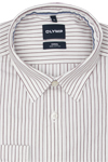 Produktbild f�r 'OLYMP Casual Hemd Langarm New Kent Kragen Streifen wei�'