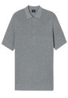 Produktbild f�r 'OLYMP Casual Strick Polo Halbarm gekn�pfter Polokragen Strick grau'