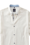Produktbild fr 'OLYMP Casual regular fit Hemd Halbarm Button Down Kragen Leinenoptik wei'
