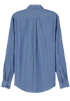 Produktbild f�r 'OLYMP Casual Hemd Langarm New Kent Kragen Fischgratstruktur navy'