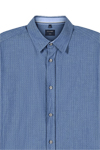 Produktbild f�r 'OLYMP Casual Hemd Langarm New Kent Kragen Fischgratstruktur navy'