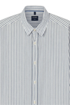 Produktbild f�r 'OLYMP Casual Hemd Langarm New Kent Kragen Streifen blau'