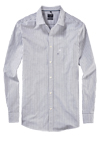 Produktbild f�r 'OLYMP Casual regular fit Hemd Langarm New Kent Kragen Streifen blau'