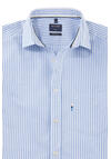 Produktbild fr 'OLYMP Casual regular fit Hemd Langarm New Kent Kragen Streifen blau'