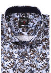 Produktbild f�r 'OLYMP Level Five body fit Hemd extra langer Arm Haifischkragen Blumenmuster hellblau'