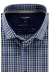Produktbild fr 'OLYMP Luxor modern fit Hemd Langarm New Kent Kragen Karo dunkelblau'