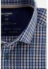 Produktbild fr 'OLYMP Luxor modern fit Hemd Langarm New Kent Kragen Karo dunkelblau'