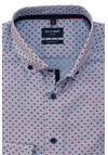 Produktbild fr 'OLYMP Luxor modern fit Hemd Langarm Button Down Kragen Muster blau'