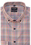 Produktbild fr 'OLYMP Luxor modern fit Hemd Langarm Button Down Kragen Karo rot'
