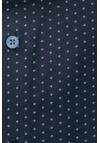 Produktbild fr 'OLYMP No. Six 24/Seven super slim Hemd extra langer Arm New Kent Kragen Muster blau'