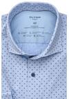 Produktbild fr 'OLYMP No. Six 24/Seven super slim Hemd extra langer Arm Haifischkragen Muster blau'
