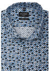 Produktbild fr 'OLYMP No. Six super slim Hemd extra langer Arm Haifischkragen Muster blau'