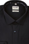 Produktbild fr 'OLYMP Level Five body fit Langarm New Kent Kragen Popeline navy'