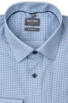 Produktbild fr 'OLYMP Luxor comfort fit Hemd extra langer Arm New Kent Kragen Muster blau'